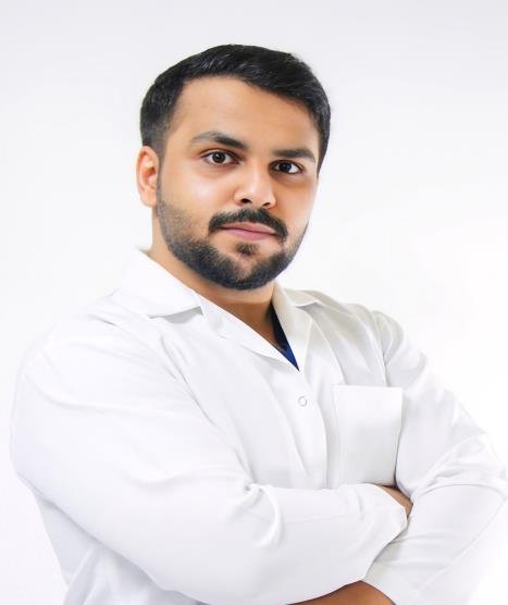 Dr. Brjas Alshammari, general dentist providing cosmetic dental care at Relief Medical Center in Ajman