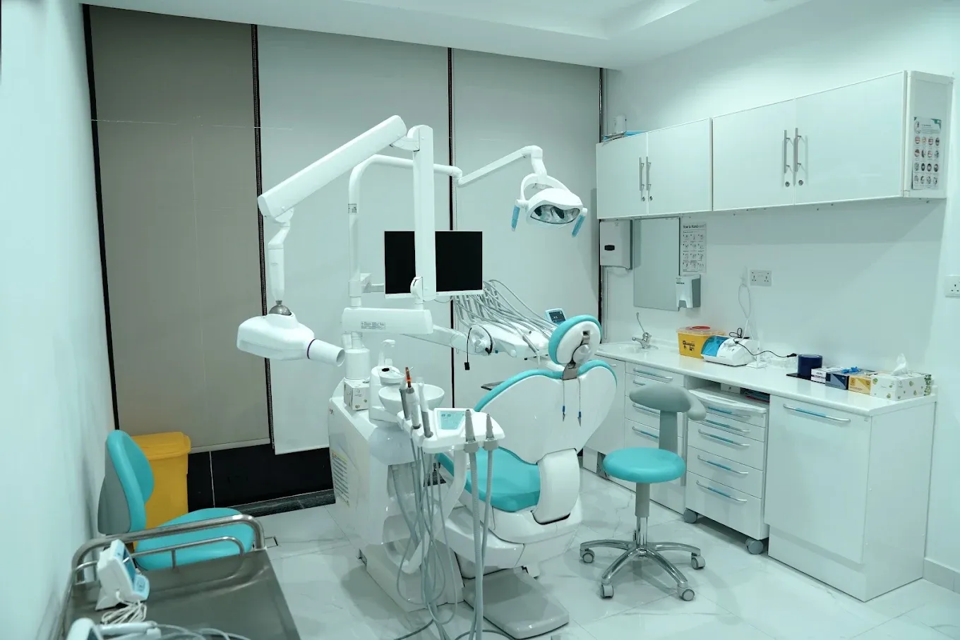 Dental chair and equipment at Relief Medical Center